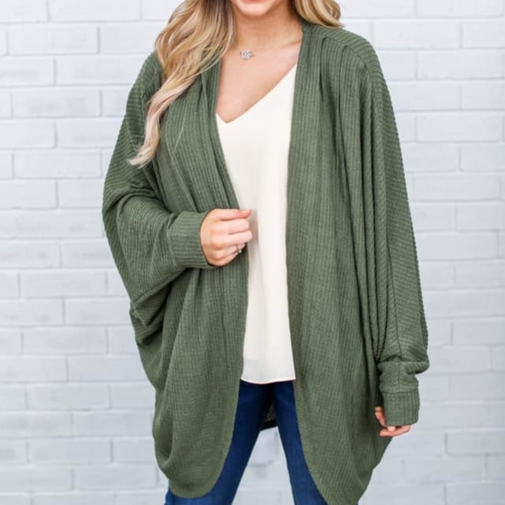 Cabin Fever Cardigan in Olive